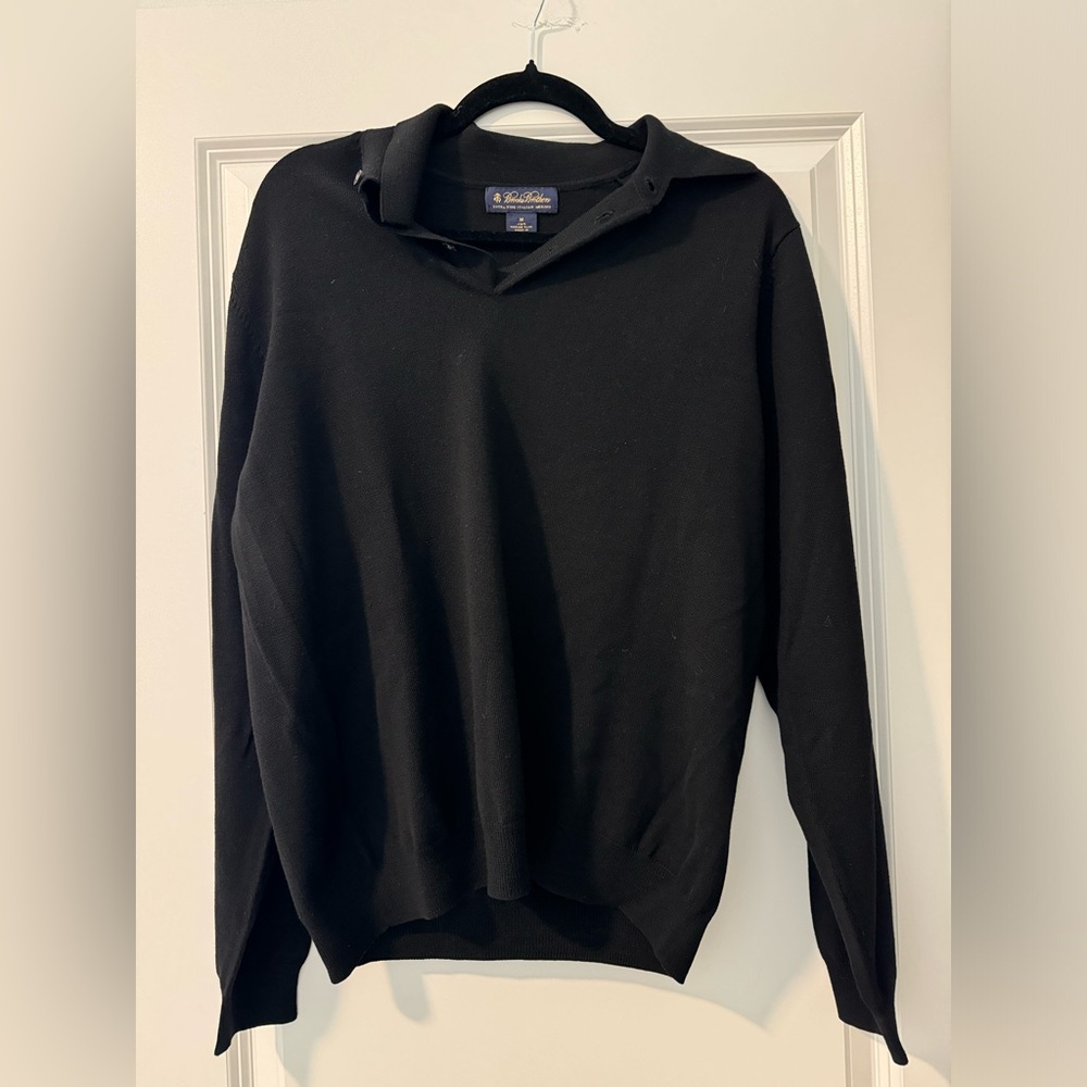 Fine Merino Wool Sweater Polo